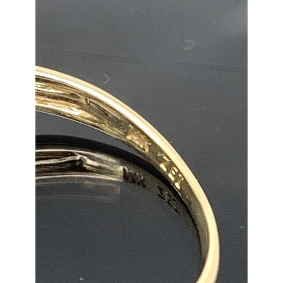 Women's Wedding Band 14k Yellow Gold Ring Diamond 0.50ctw Marquise Size 6.5 - Picture 10 of 14